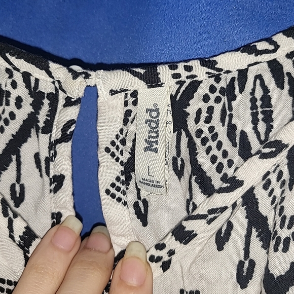 Three Hearts Women's Black and White Striped Tank Top - Picture 7 of 9